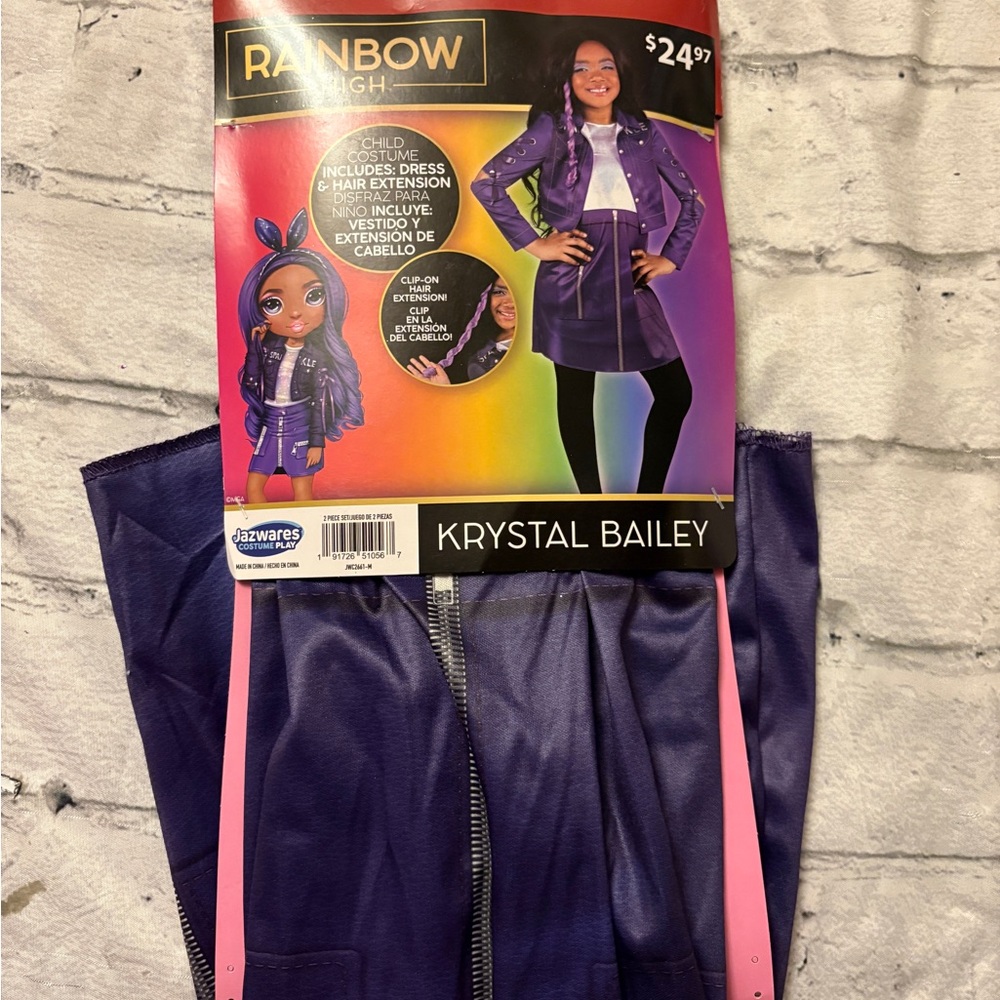 Rainbow High Krystal Bailey Costume Dress girls 7/8